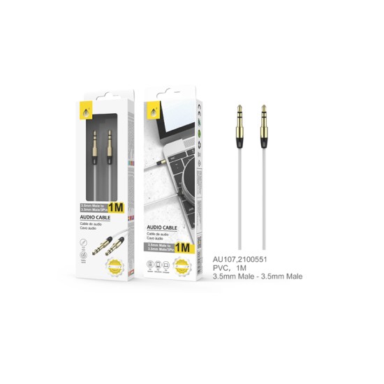 ONEPLUS AUDIO CABLE B5312 BL M/M 3.5MM 2M WHITE